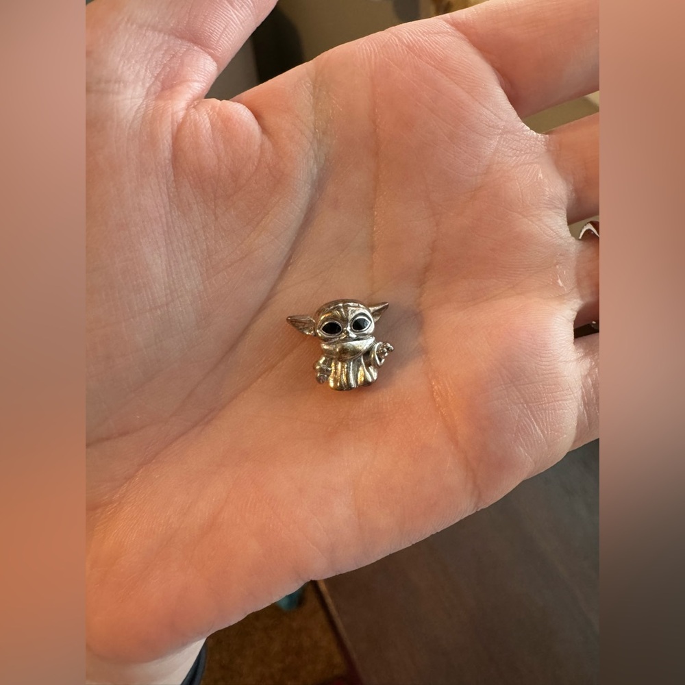 Silver Baby Yoda Pandora Charm